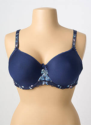 Soutien-gorge effet matière satinée haut soutien-gorge moulé bleu FANTASIE femme