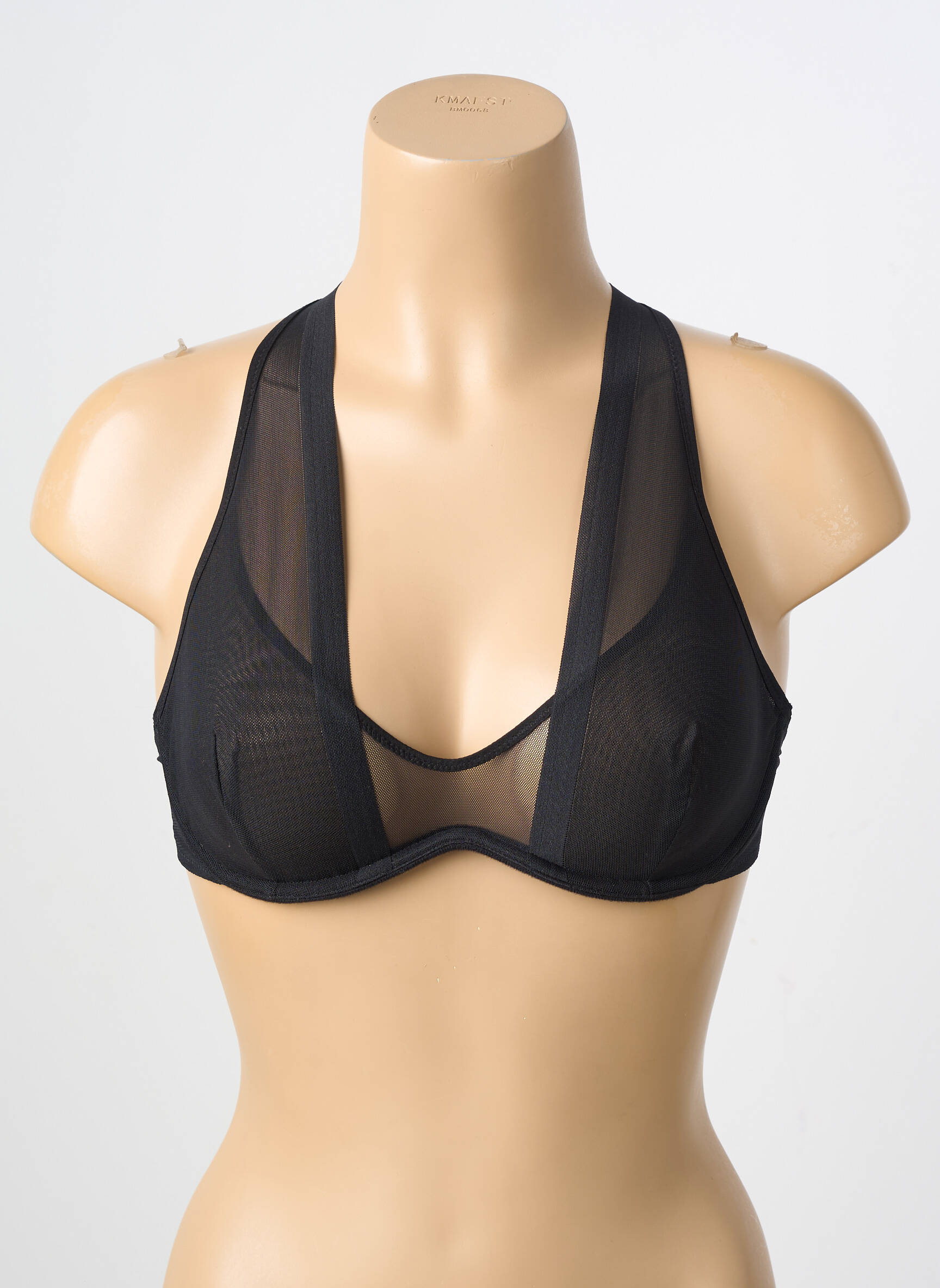 Soutien-gorge légère et transparente haut soutien-gorge emboitant noir ANDRES SARDA femme