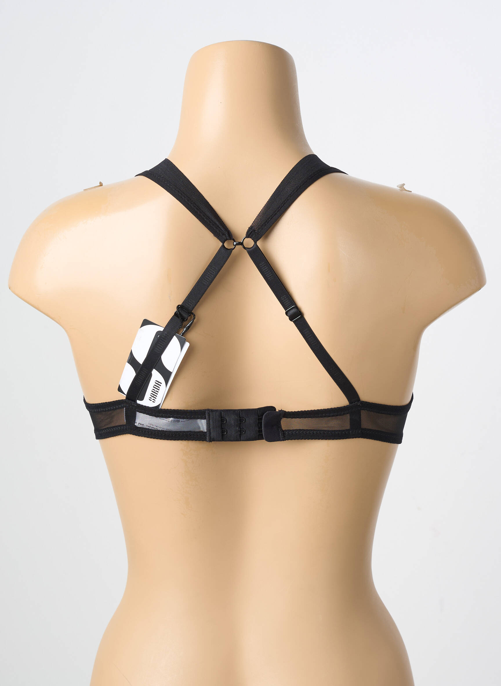 Soutien-gorge légère et transparente haut soutien-gorge emboitant noir ANDRES SARDA femme