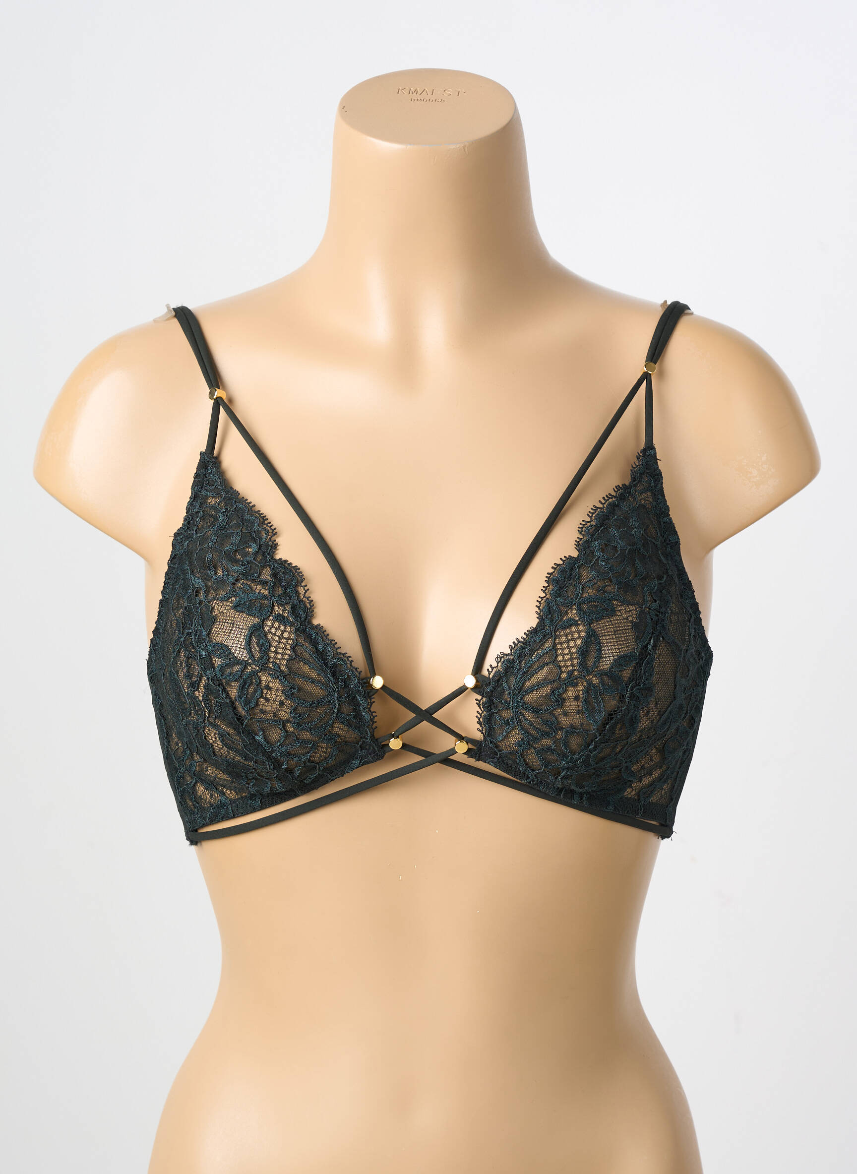 Soutien-gorge sans armature haut soutien-gorge emboitant noir ANDRES SARDA femme