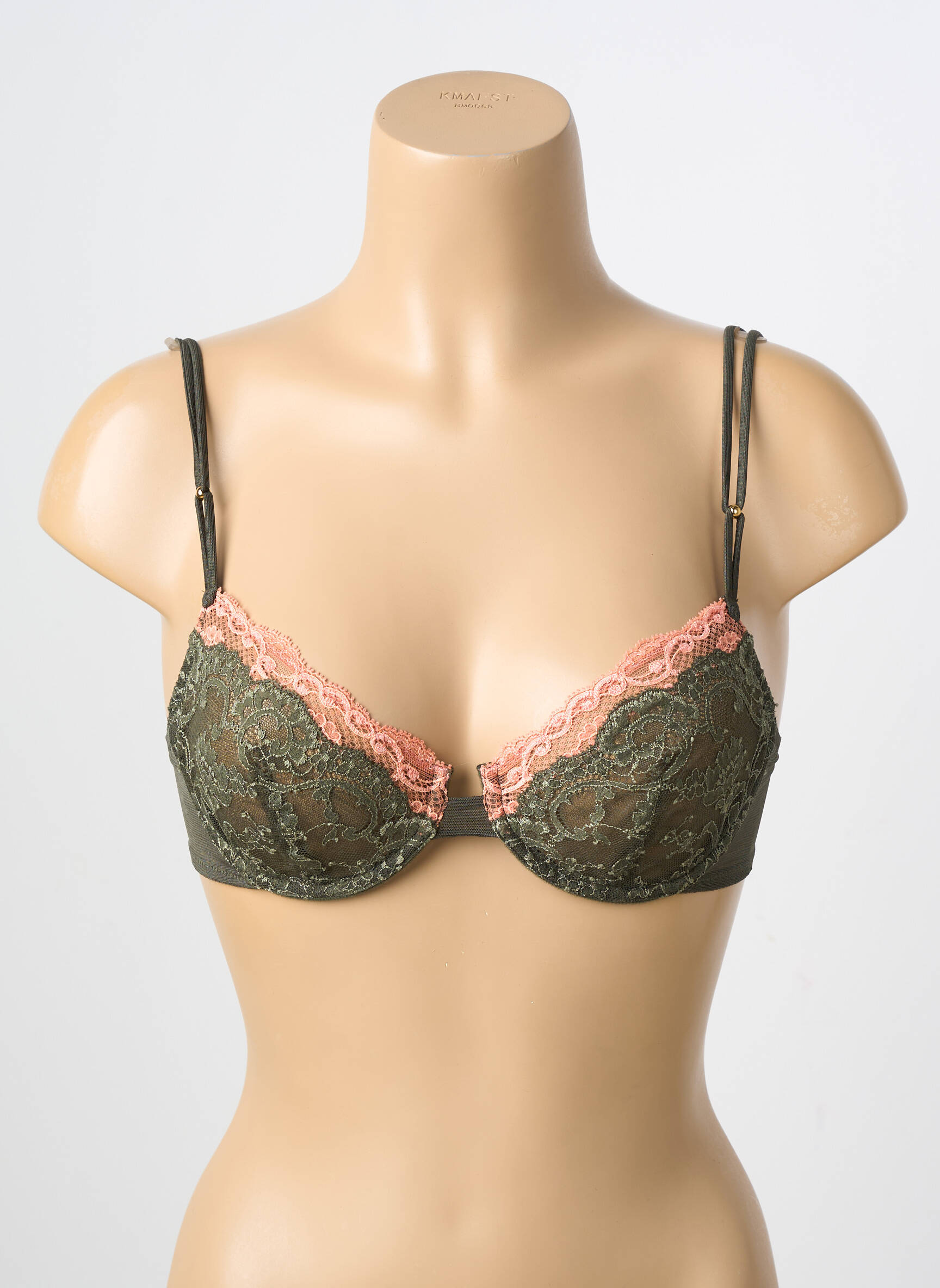 Soutien-gorge légère et transparente haut soutien-gorge emboitant vert ANDRES SARDA femme