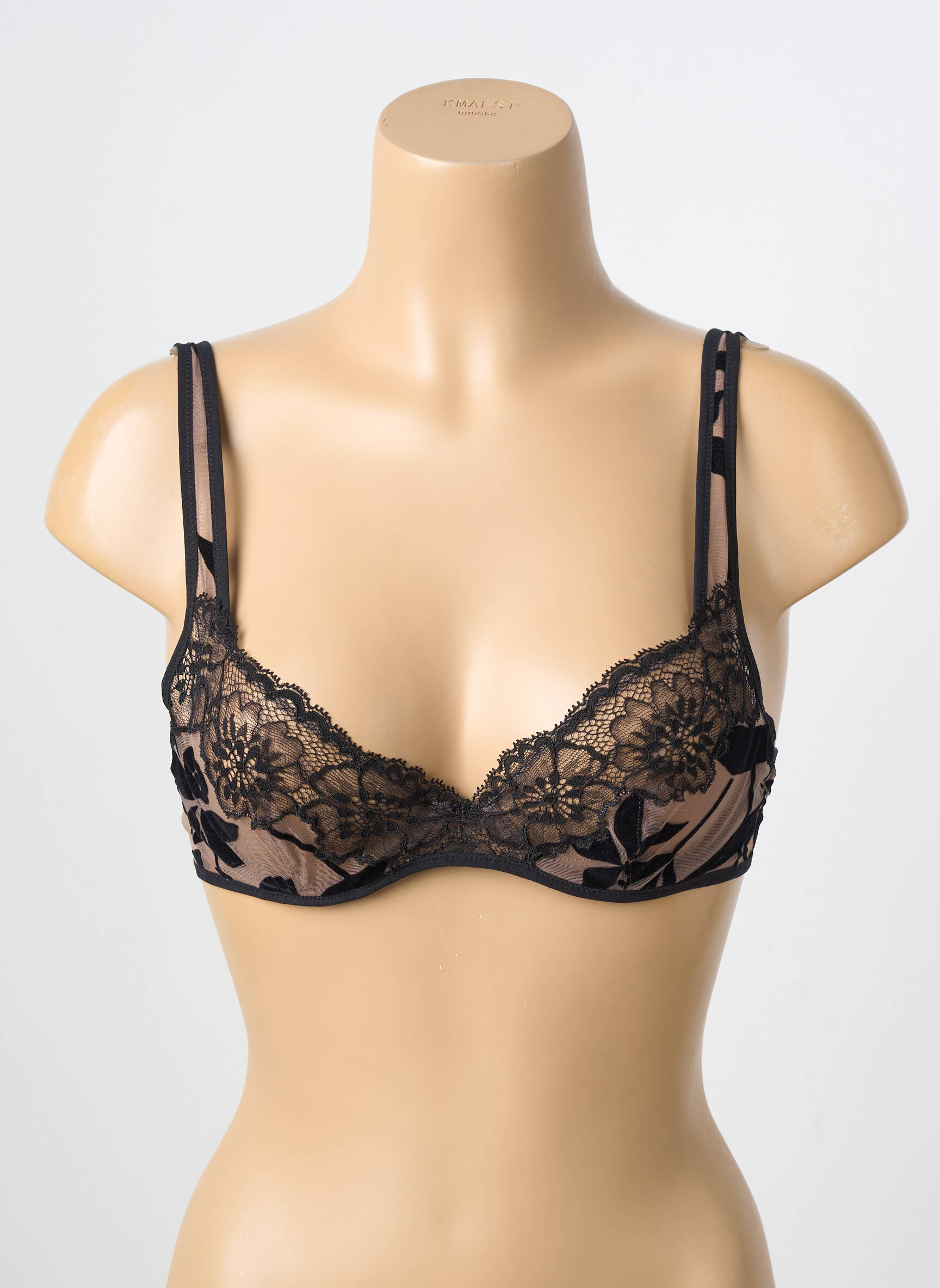 Soutien-gorge légère et transparente haut soutien-gorge emboitant noir ANDRES SARDA femme