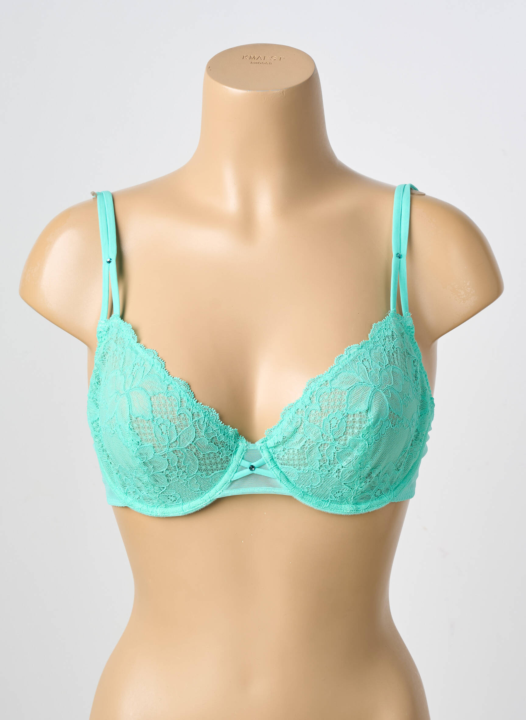 Soutien-gorge légère et transparente haut soutien-gorge emboitant vert ANDRES SARDA femme