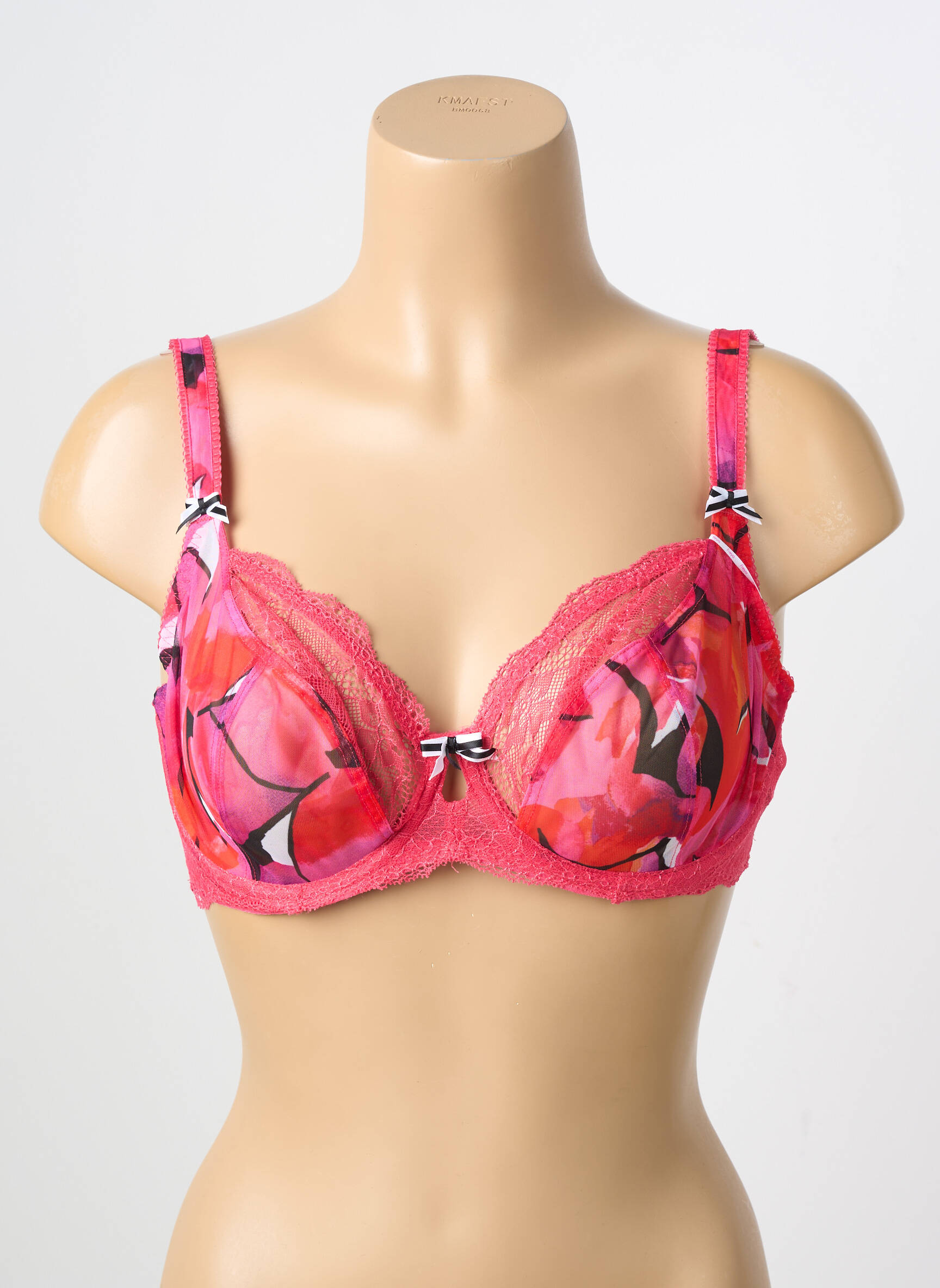 Soutien-gorge effet matière satinée haut soutien-gorge emboitant rose FREYA femme