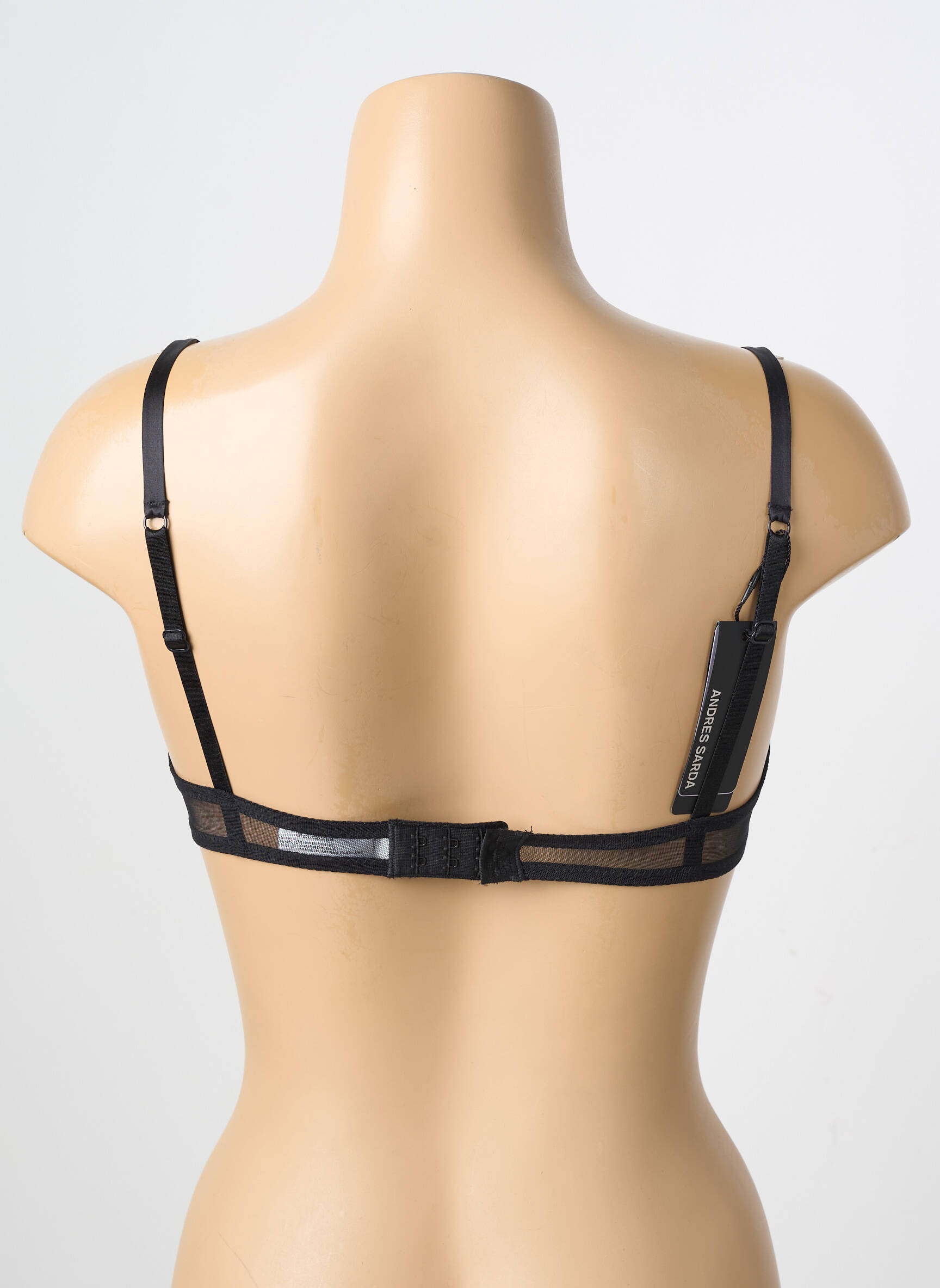 Soutien-gorge légère et transparente haut soutien-gorge emboitant noir ANDRES SARDA femme