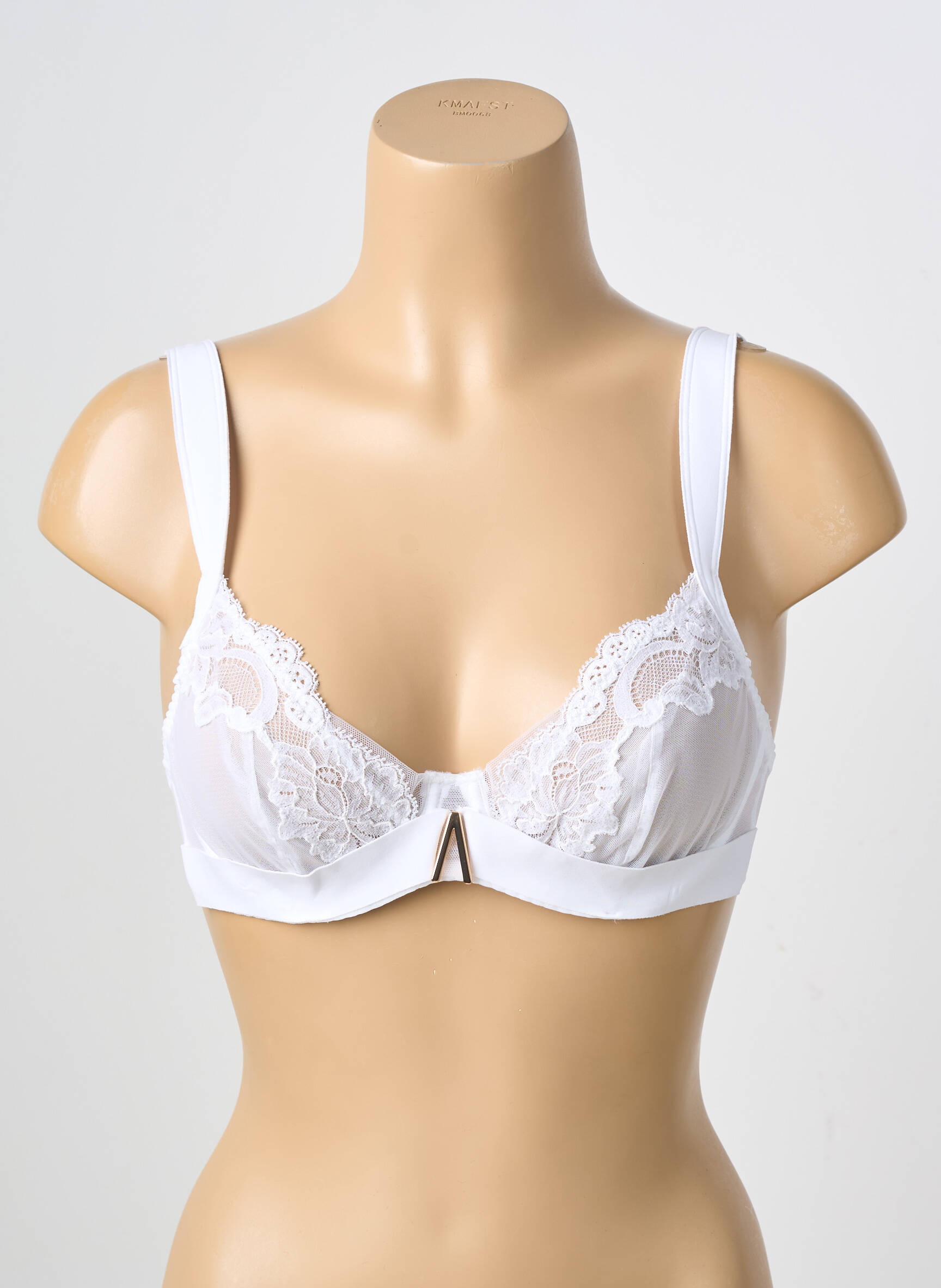 Soutien-gorge légère et transparente haut soutien-gorge emboitant blanc ANDRES SARDA femme
