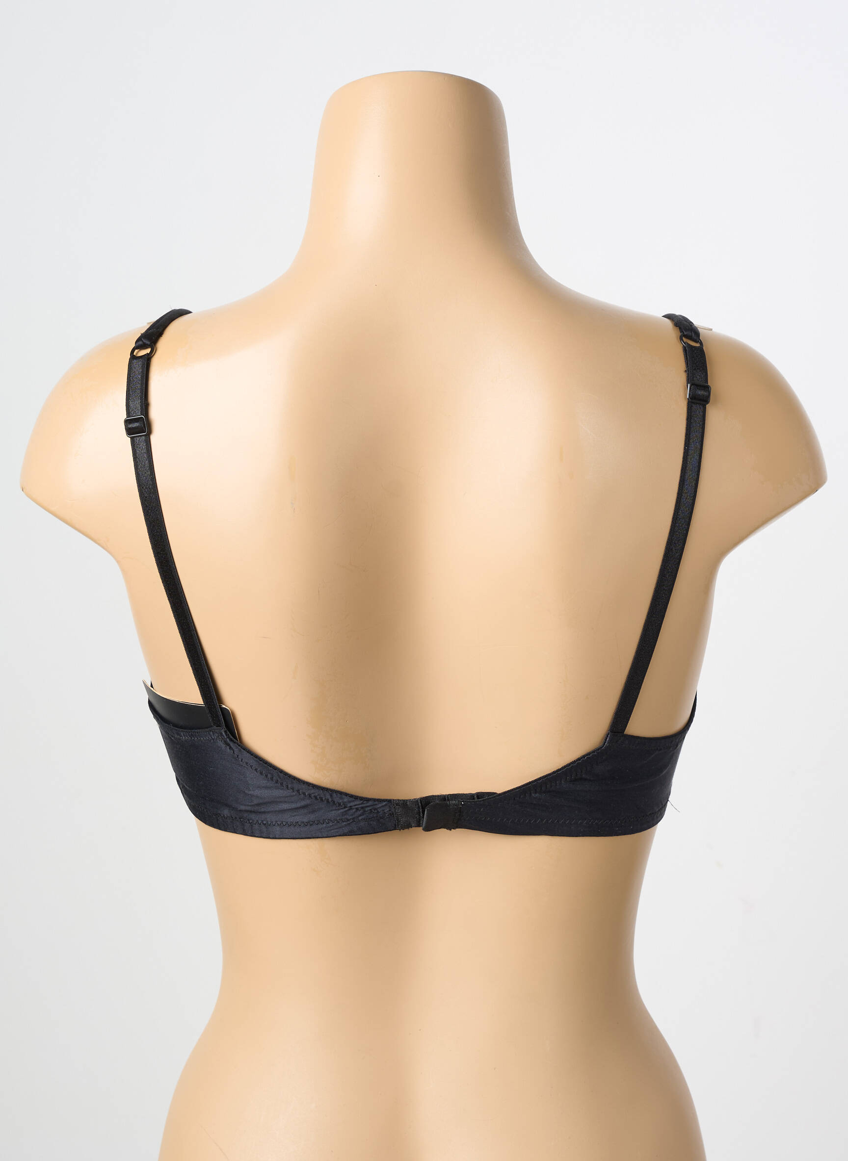 Soutien-gorge effet matière satinée haut soutien-gorge emboitant noir VALERY femme