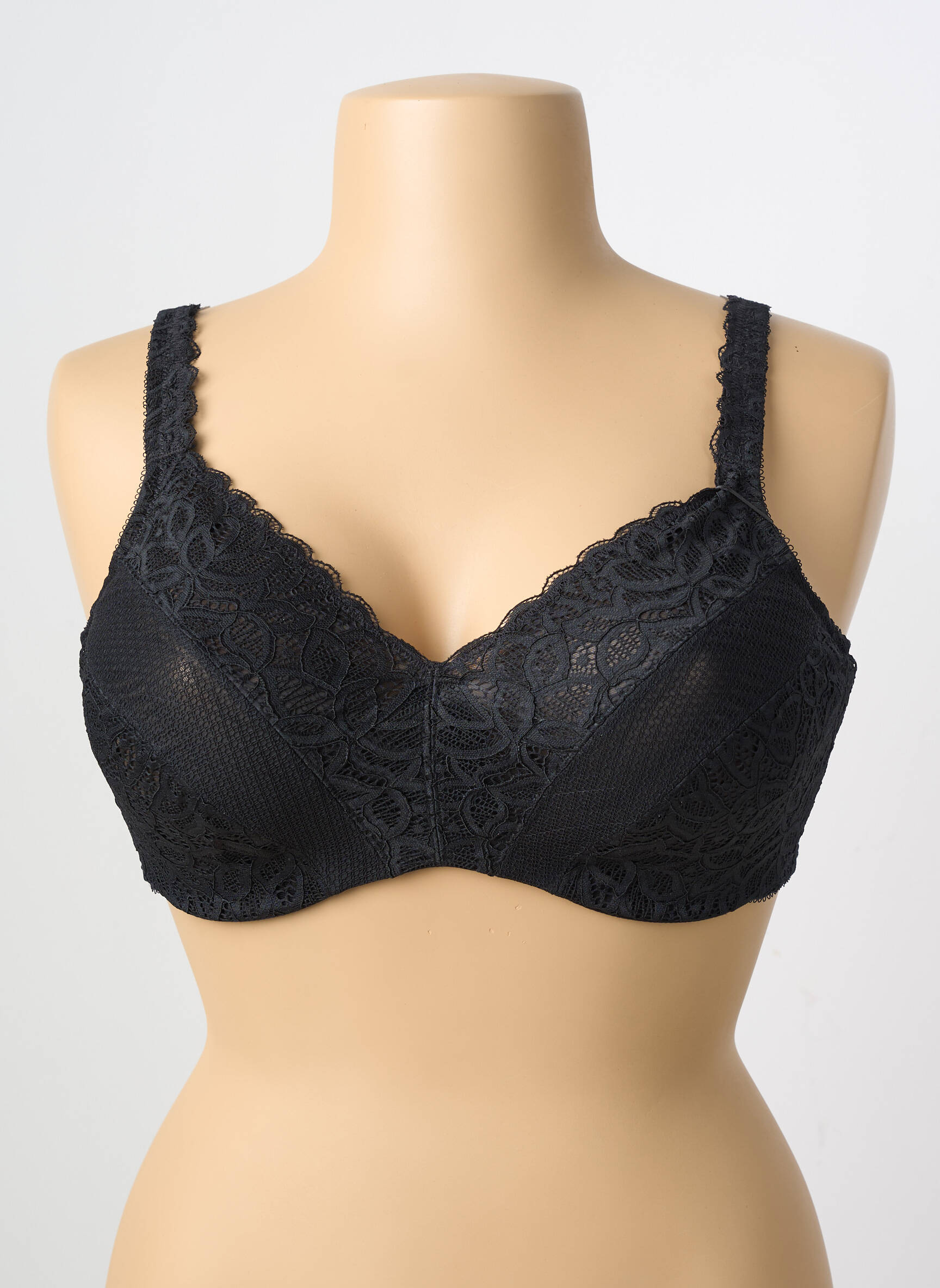 Soutien-gorge légère et transparente haut soutien-gorge emboitant noir WACOAL femme
