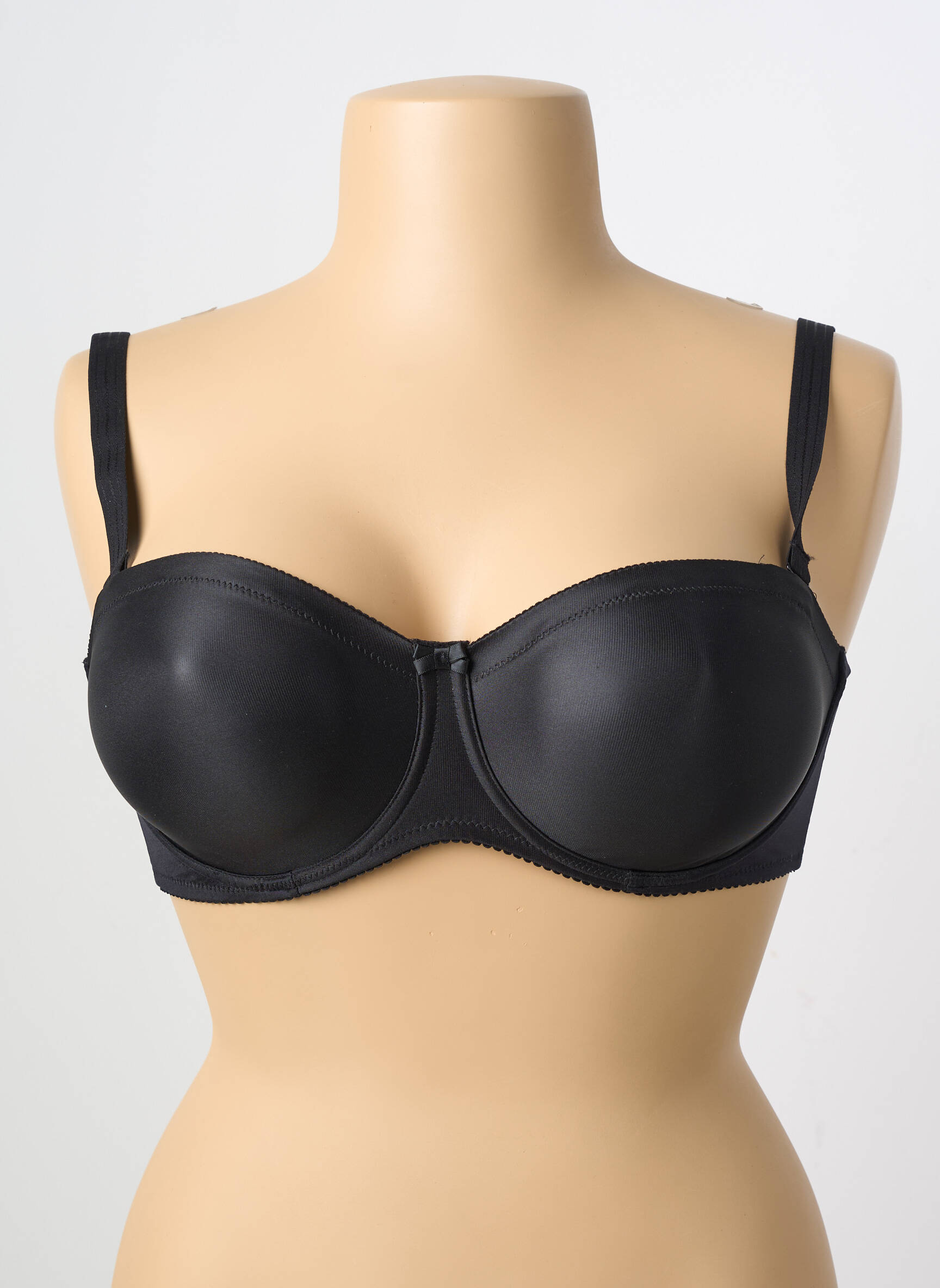 Soutien-gorge effet matière satinée haut soutien-gorge balconnet noir PRIMADONNA femme