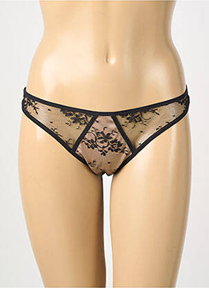 Tanga broderie noir ANDRES SARDA femme
