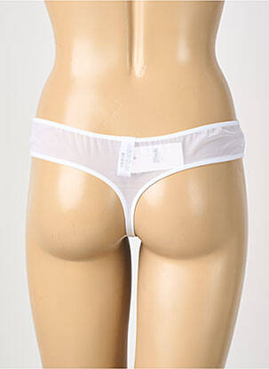 Tanga broderie blanc RISK femme