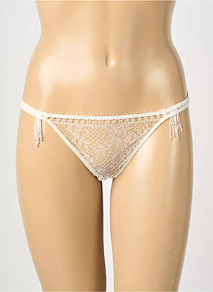 Tanga dentelle beige ANDRES SARDA femme