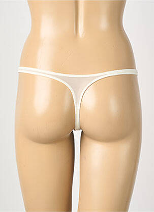 Tanga dentelle beige ANDRES SARDA femme