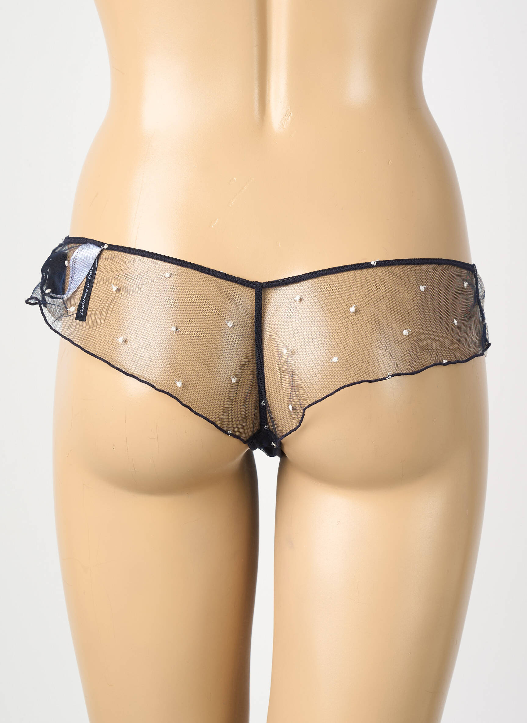 Tanga broderie noir ANDRES GARCIA femme