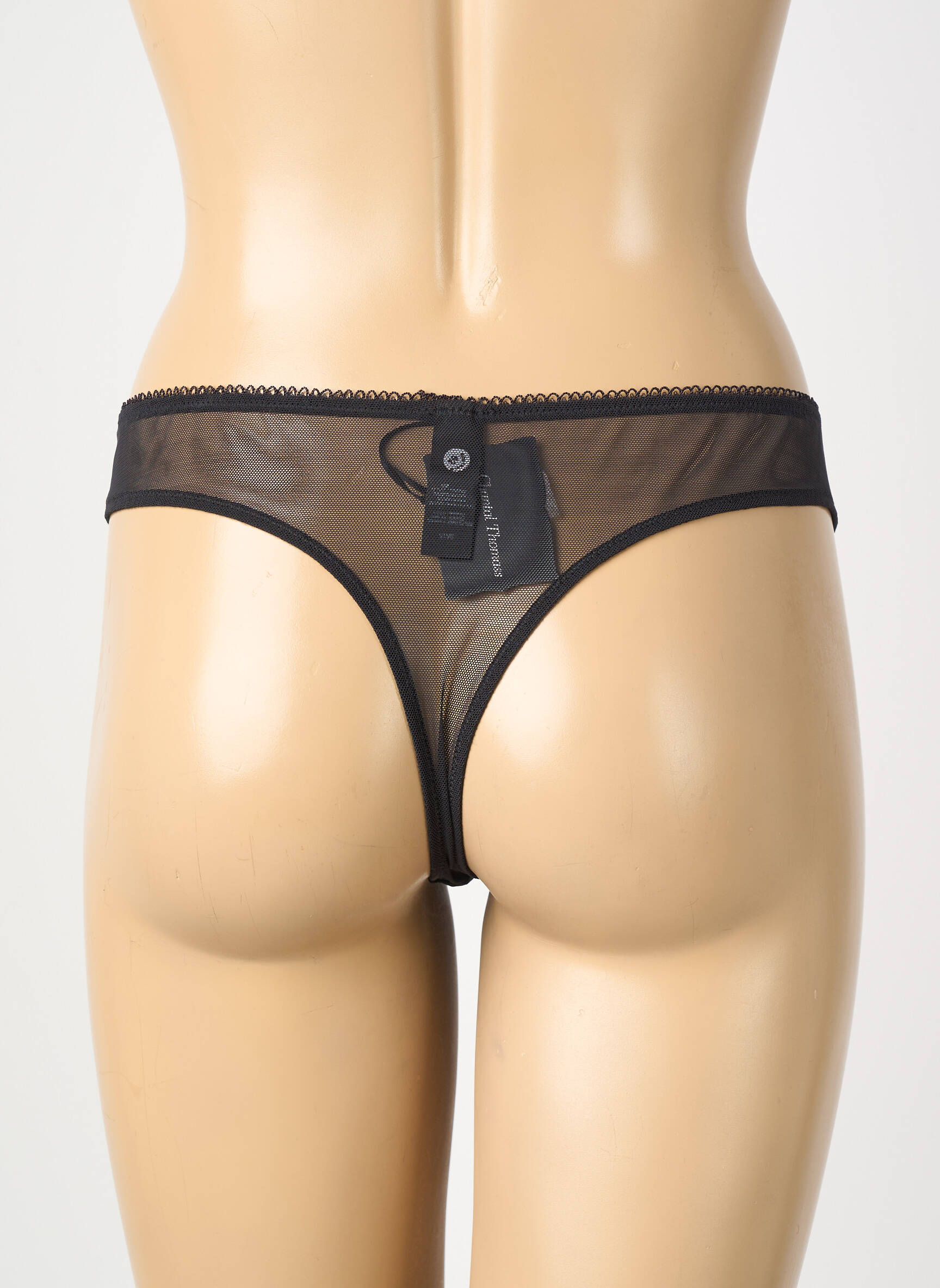 Tanga tanga noir CHANTAL THOMASS femme