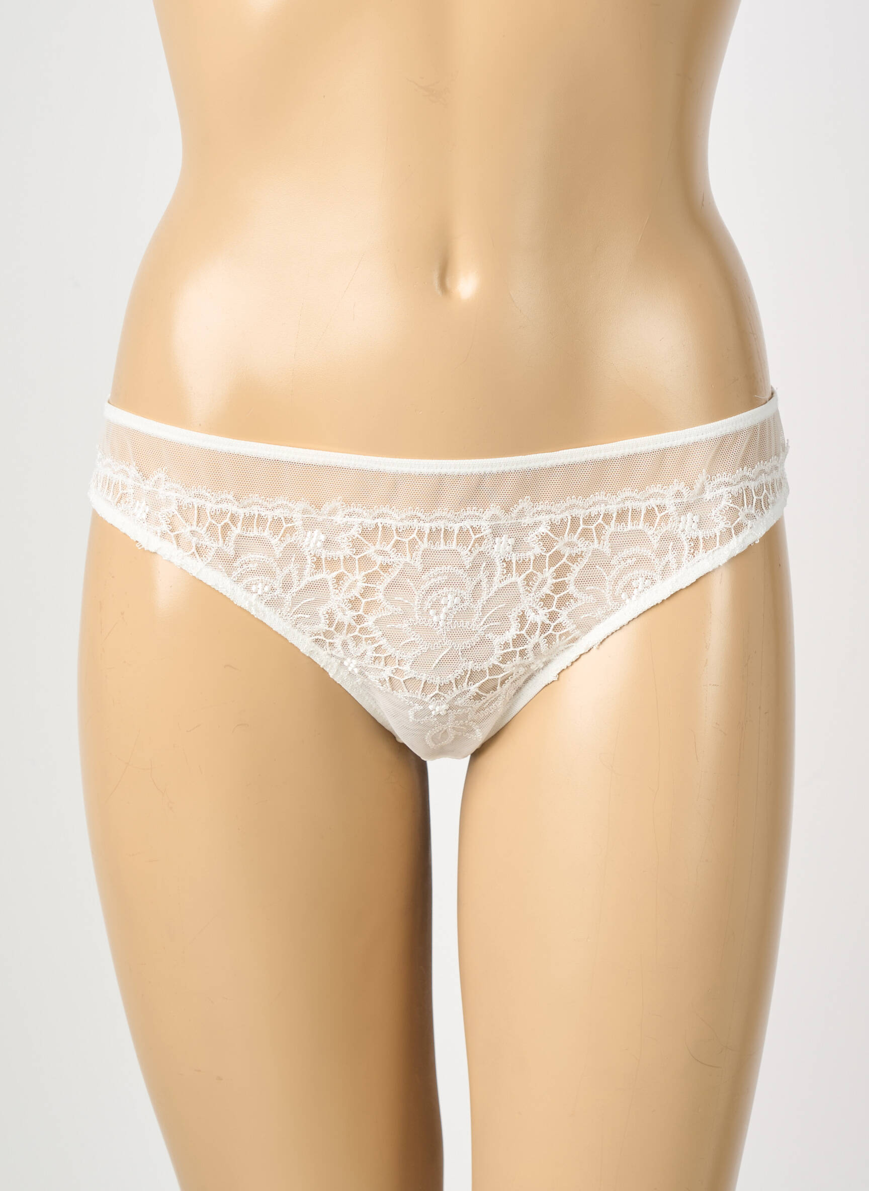 Tanga broderie blanc RITRATTI femme