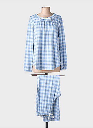 Pyjama tissage jersey bleu LE CHAT femme