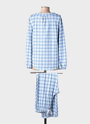 Pyjama tissage jersey bleu LE CHAT femme