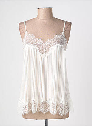 Top/caraco broderie beige MARJOLAINE femme