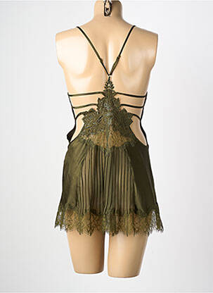 Nuisette/combinette effet matière satinée vert MARJOLAINE femme