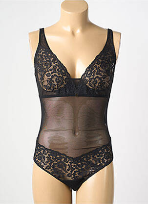 Body lingerie fermeture agrafe noir ROTATE femme