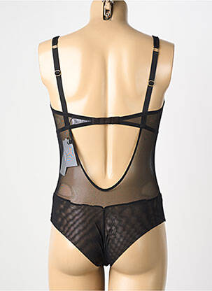 Body lingerie fermeture agrafe noir ROTATE femme