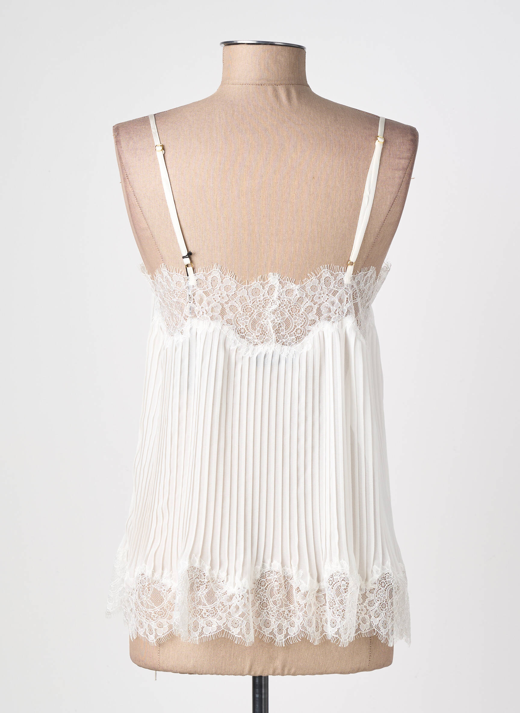 Top/caraco broderie beige MARJOLAINE femme