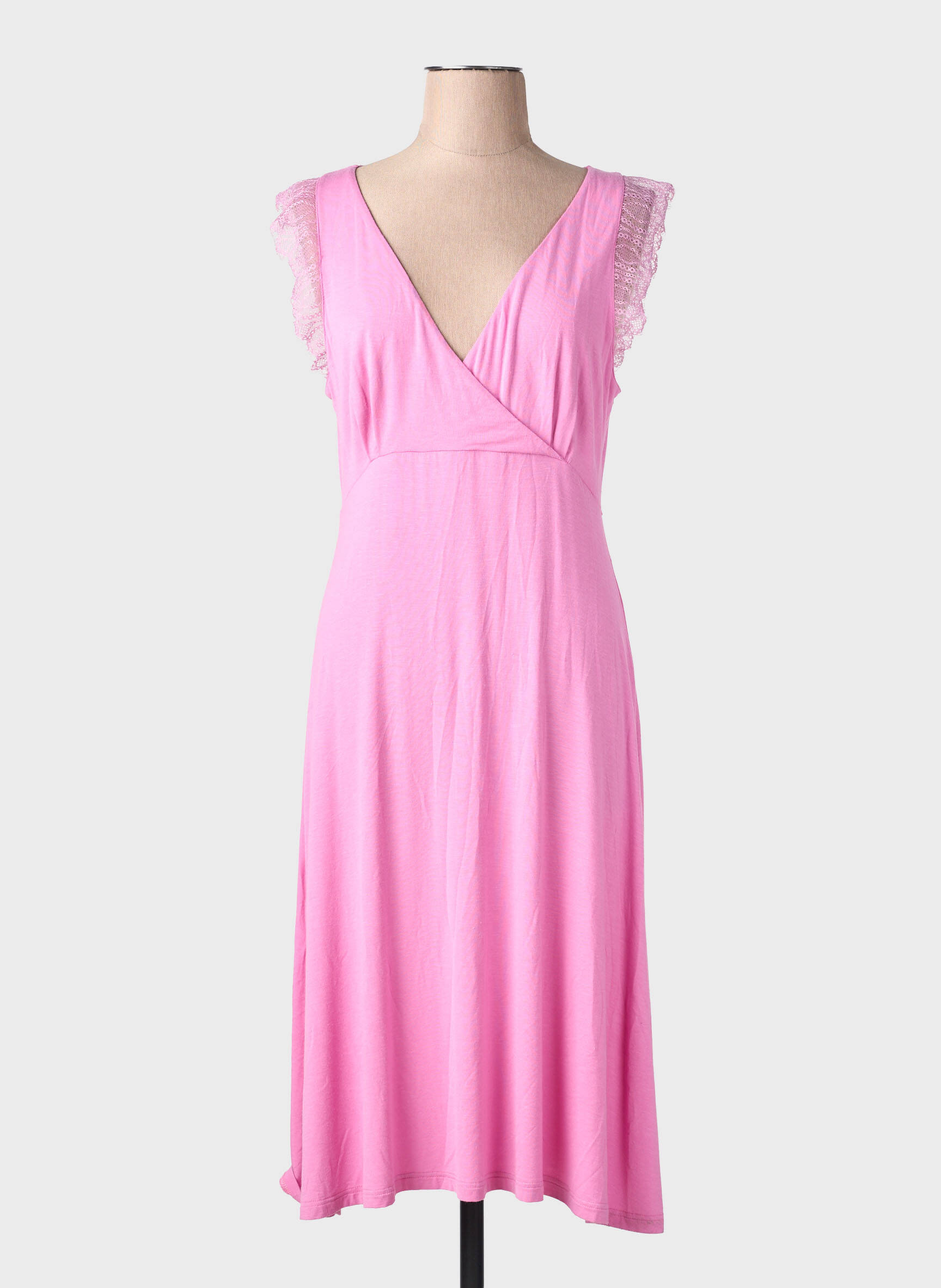 Chemise de nuit stretch rose VERDIANI femme