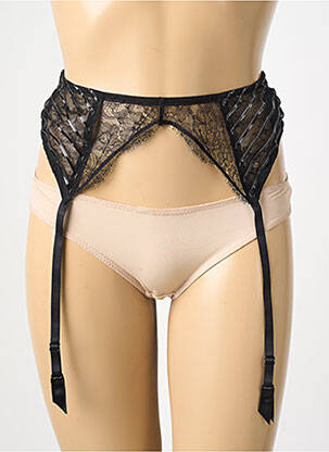 Guêpière/porte-jarretelle bretelles élastiquées ajustables noir ANDRES SARDA femme