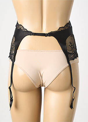 Guêpière/porte-jarretelle broderie noir ANDRES SARDA femme