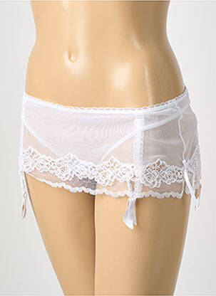 Guêpière/porte-jarretelle broderie beige VERDE VERONICA femme