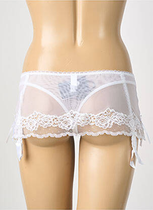 Guêpière/porte-jarretelle broderie beige VERDE VERONICA femme
