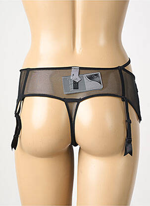 Guêpière/porte-jarretelle broderie noir INTIMO PARAH femme