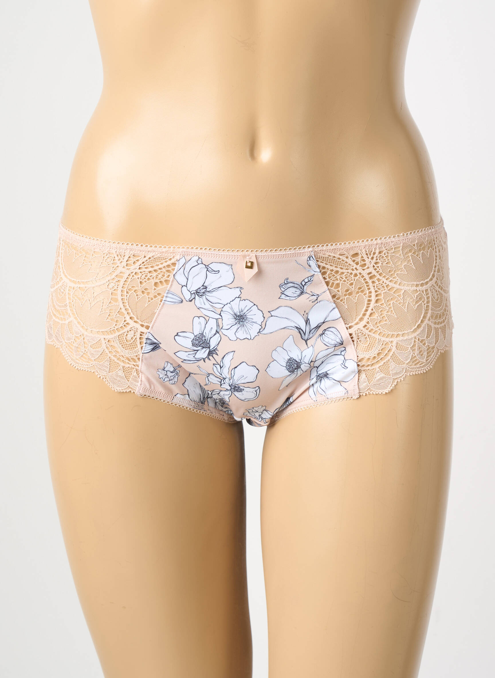 Shorty tissage satiné beige FANTASIE femme