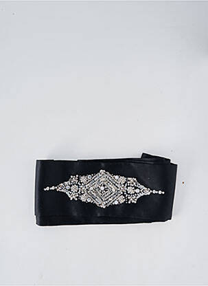 Ceinture effet matière satinée noir LAUREL femme