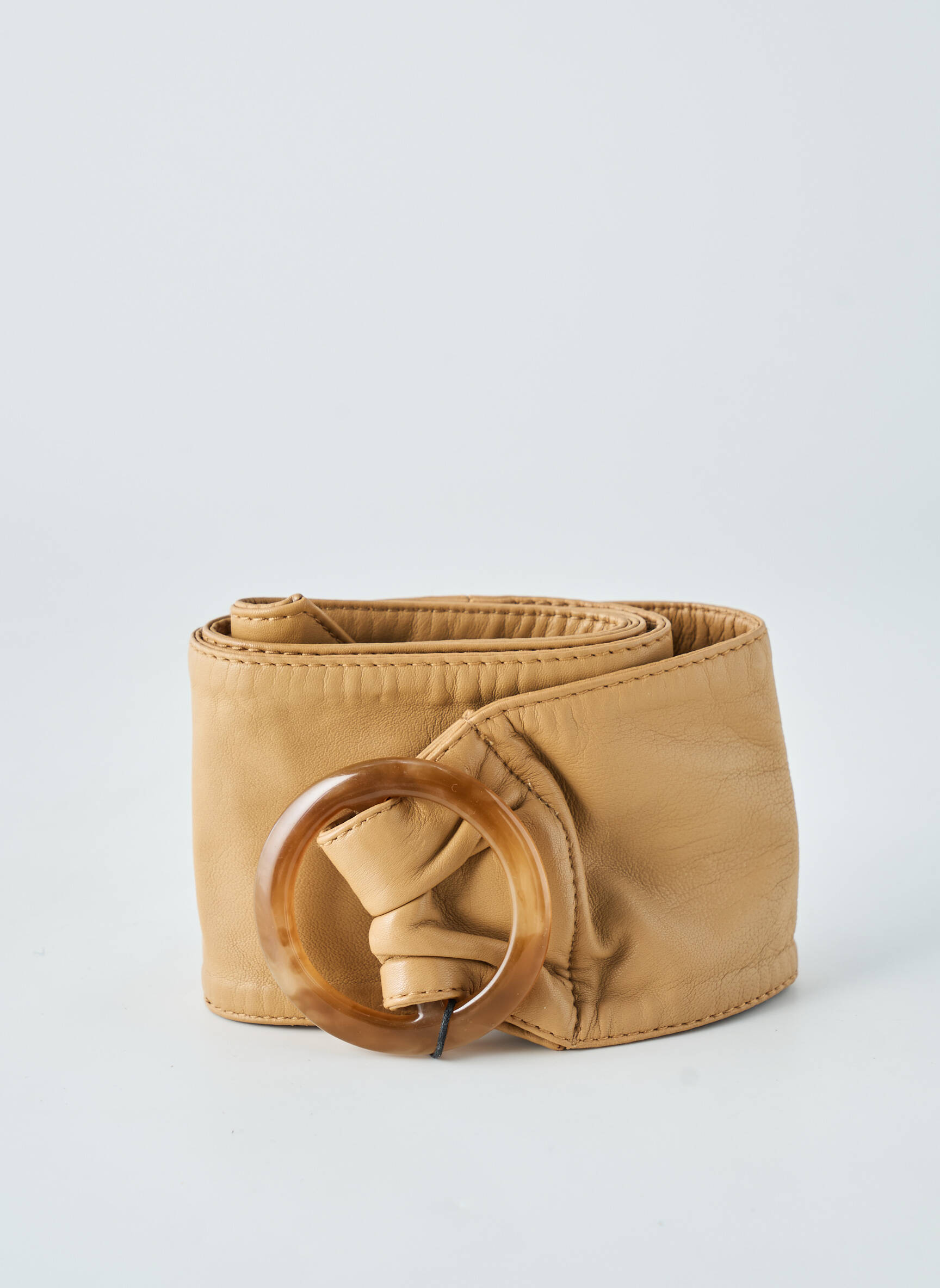 Ceinture coutures renforcées marron SET femme