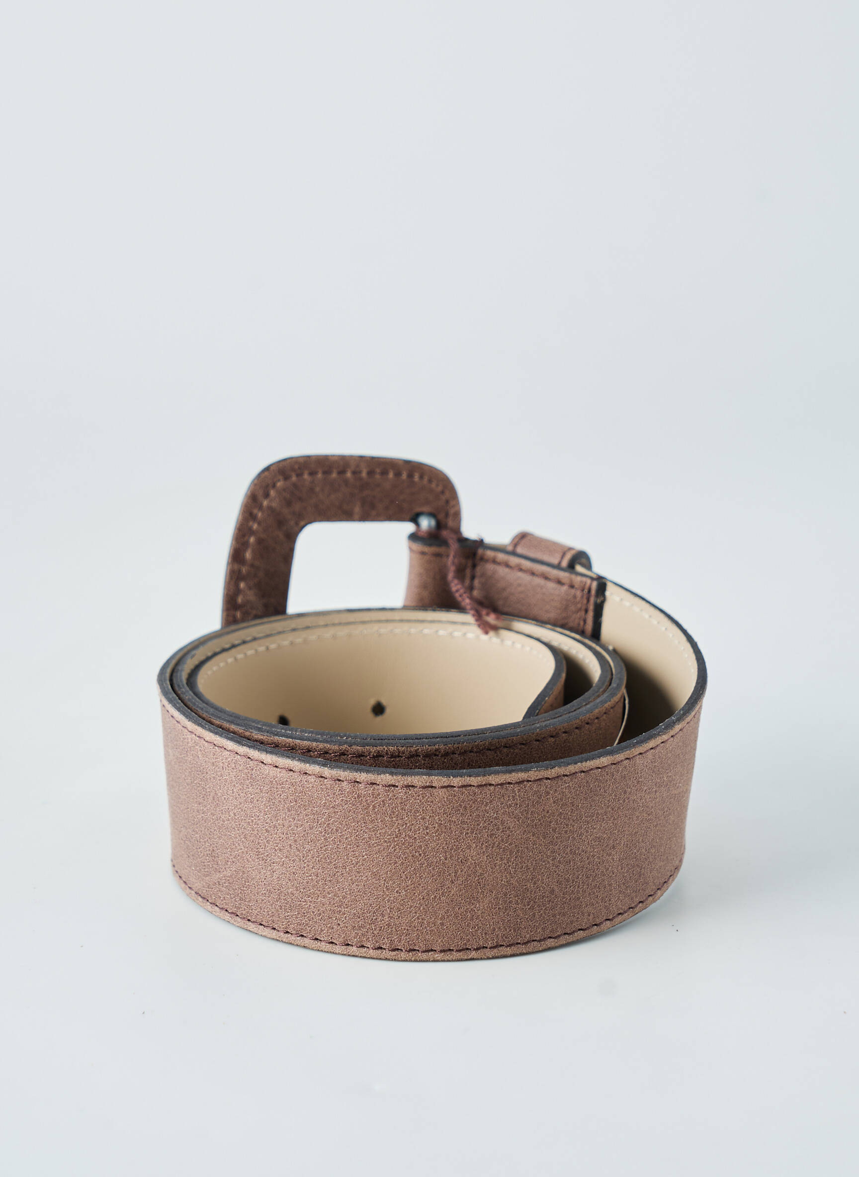 Ceinture coutures renforcées marron ATELIER BOWER femme