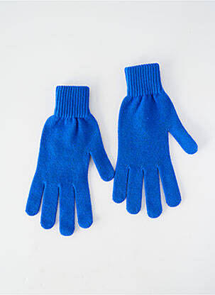 Gants stretch bleu A.POIL femme
