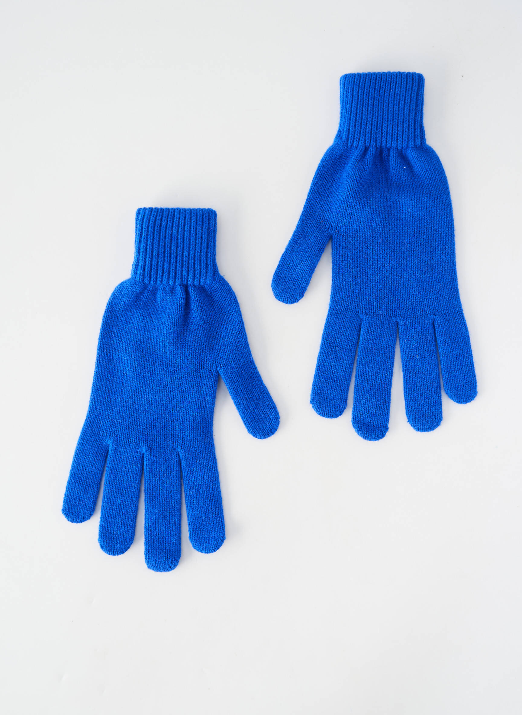 Gants stretch bleu A.POIL femme