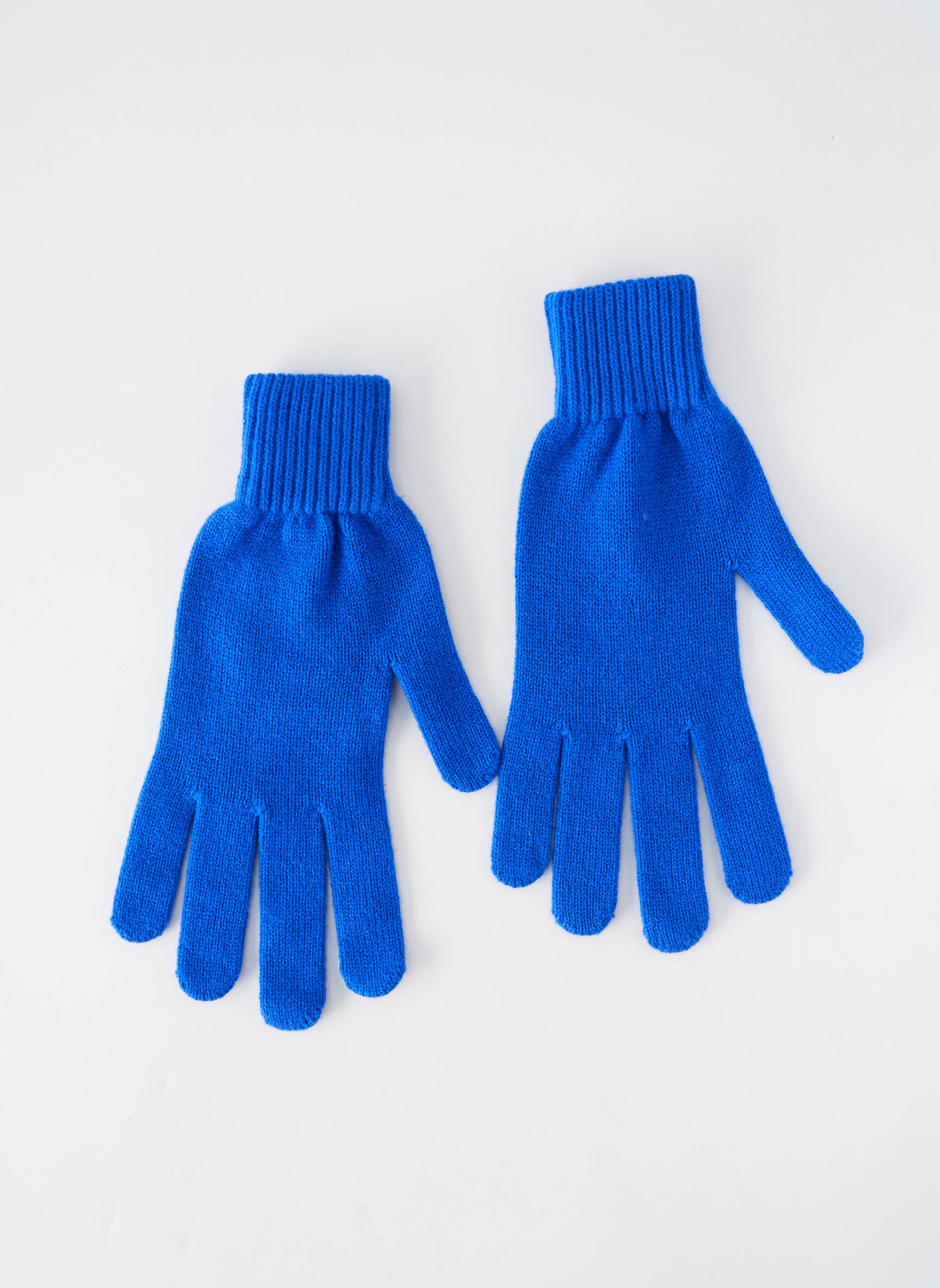 Gants stretch bleu A.POIL femme