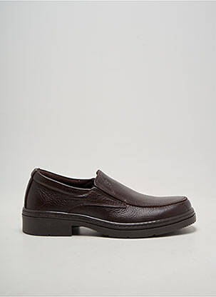 Mocassins fermeture elastique talon bas marron HIMALAYA homme