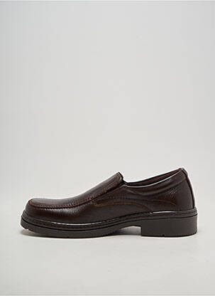 Mocassins fermeture elastique talon bas marron HIMALAYA homme