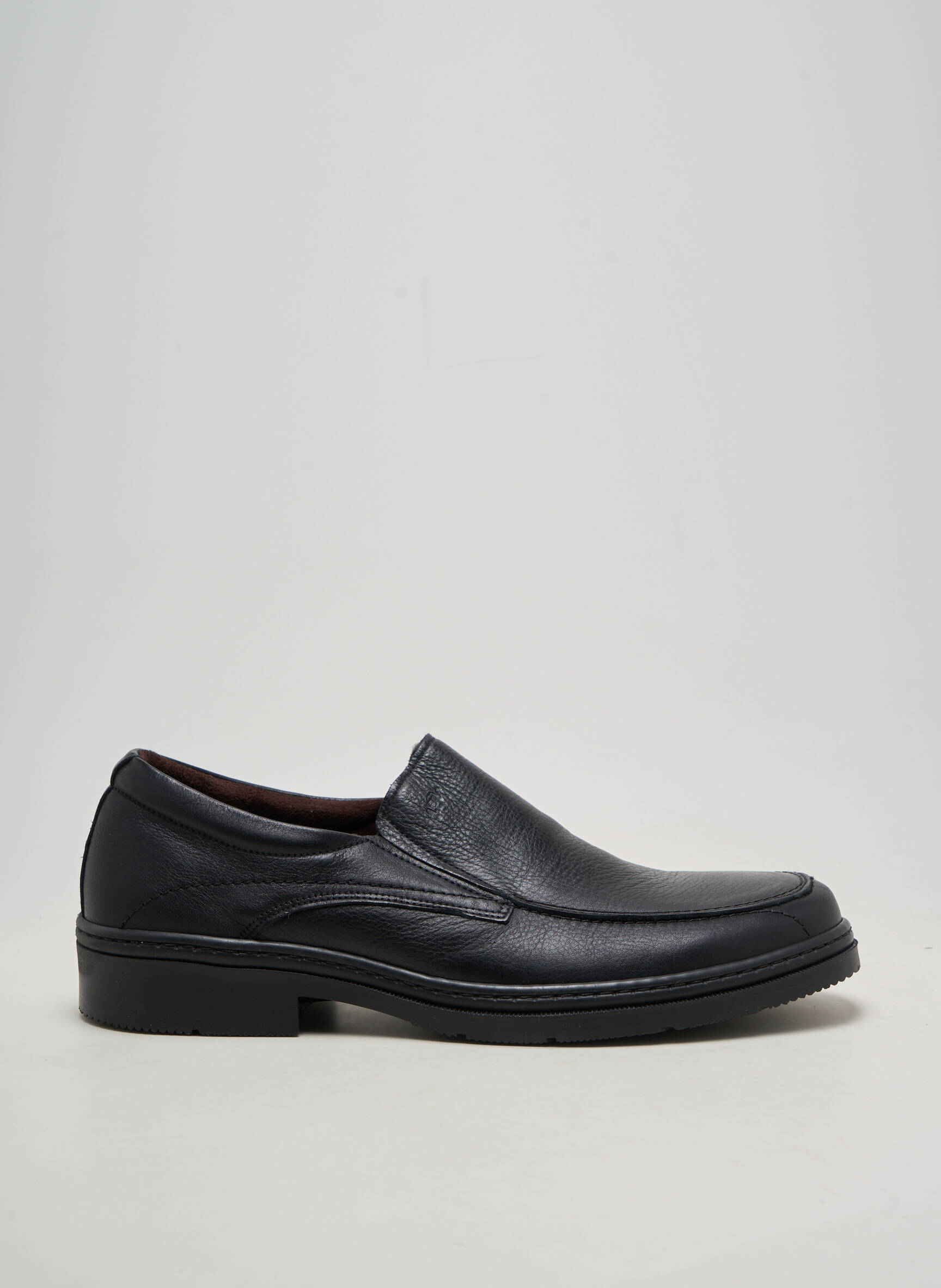 Mocassins fermeture elastique talon bas noir HIMALAYA homme
