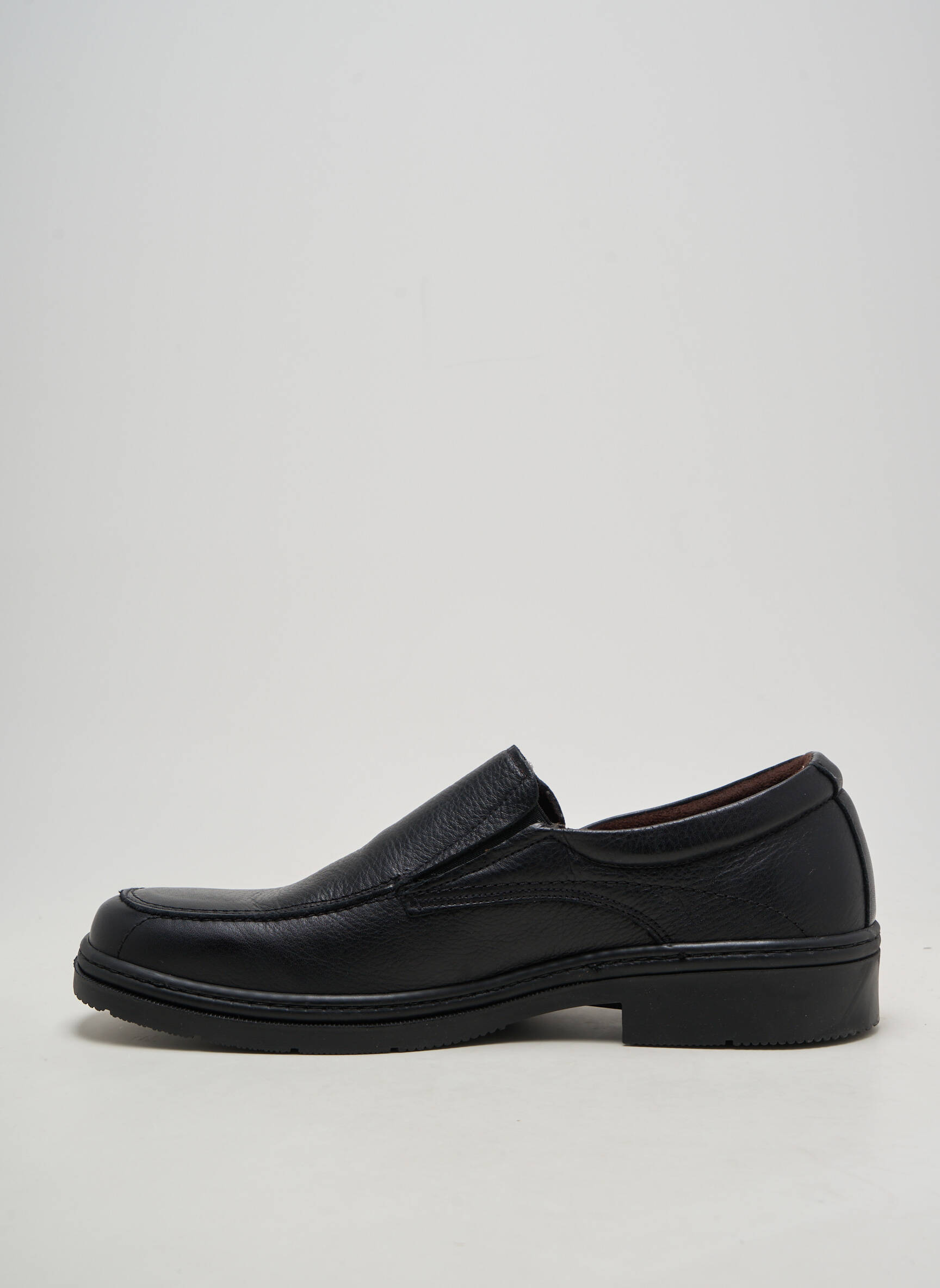 Mocassins fermeture elastique talon bas noir HIMALAYA homme