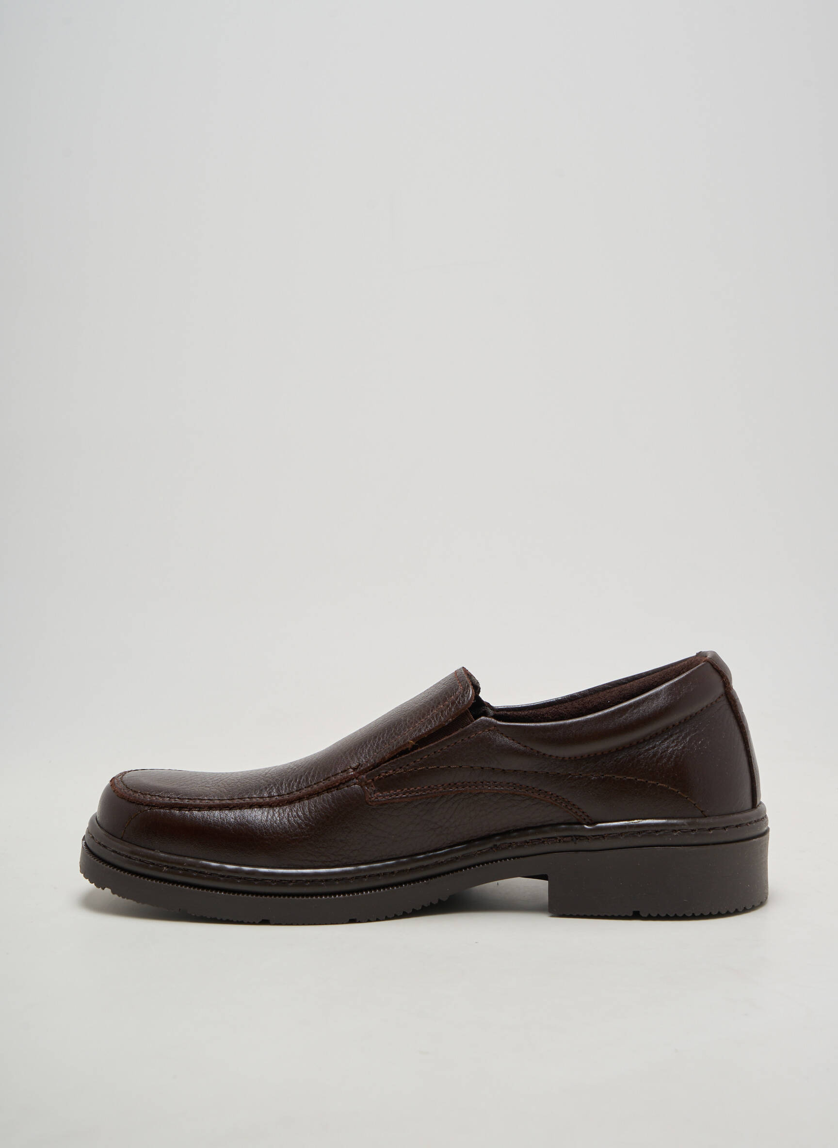 Mocassins fermeture elastique talon bas marron HIMALAYA homme