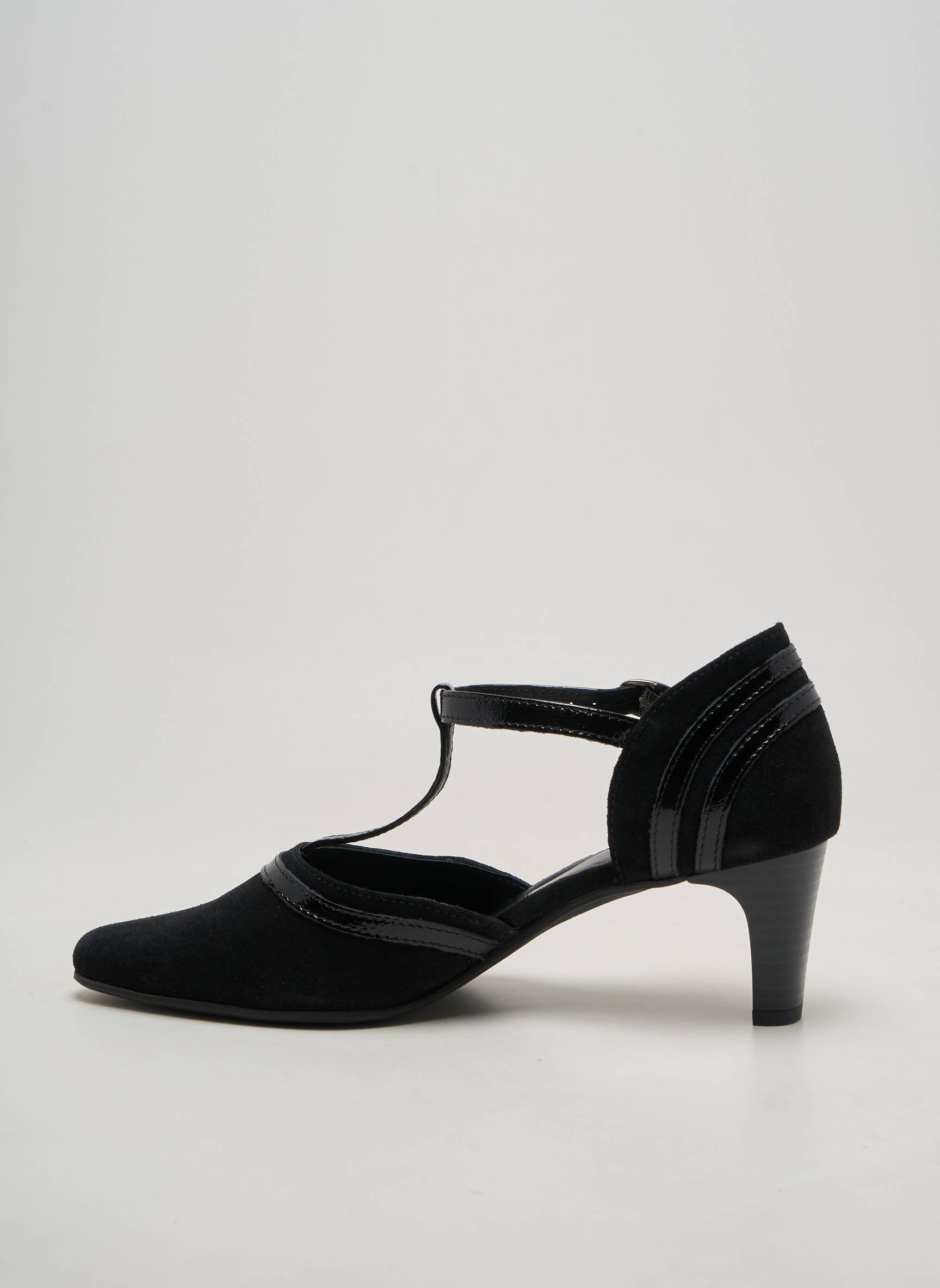 Escarpins nubuck talon de 4 à 6cm noir GEO-REINO femme