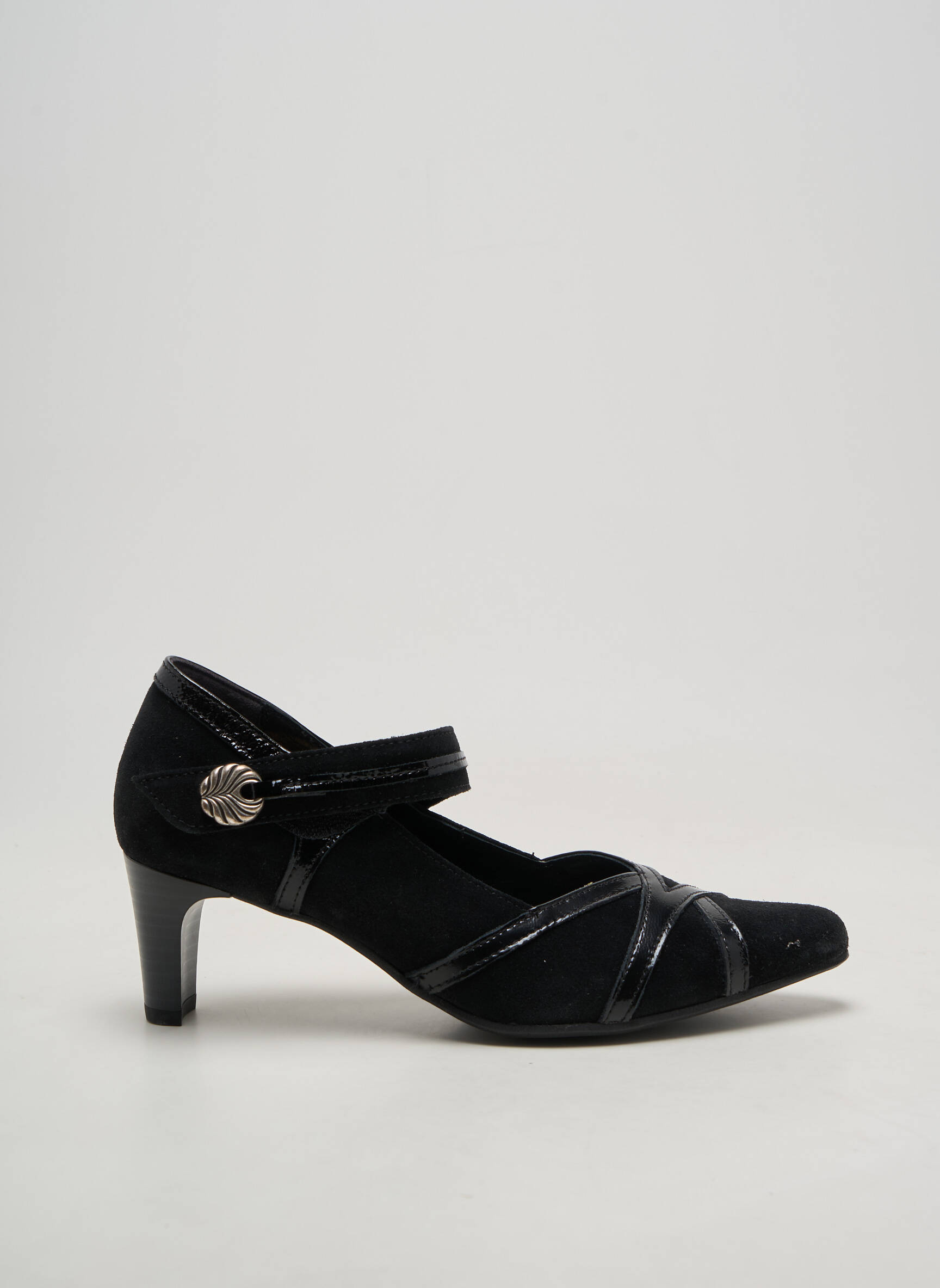 Escarpins nubuck talon de 4 à 6cm noir GEO-REINO femme