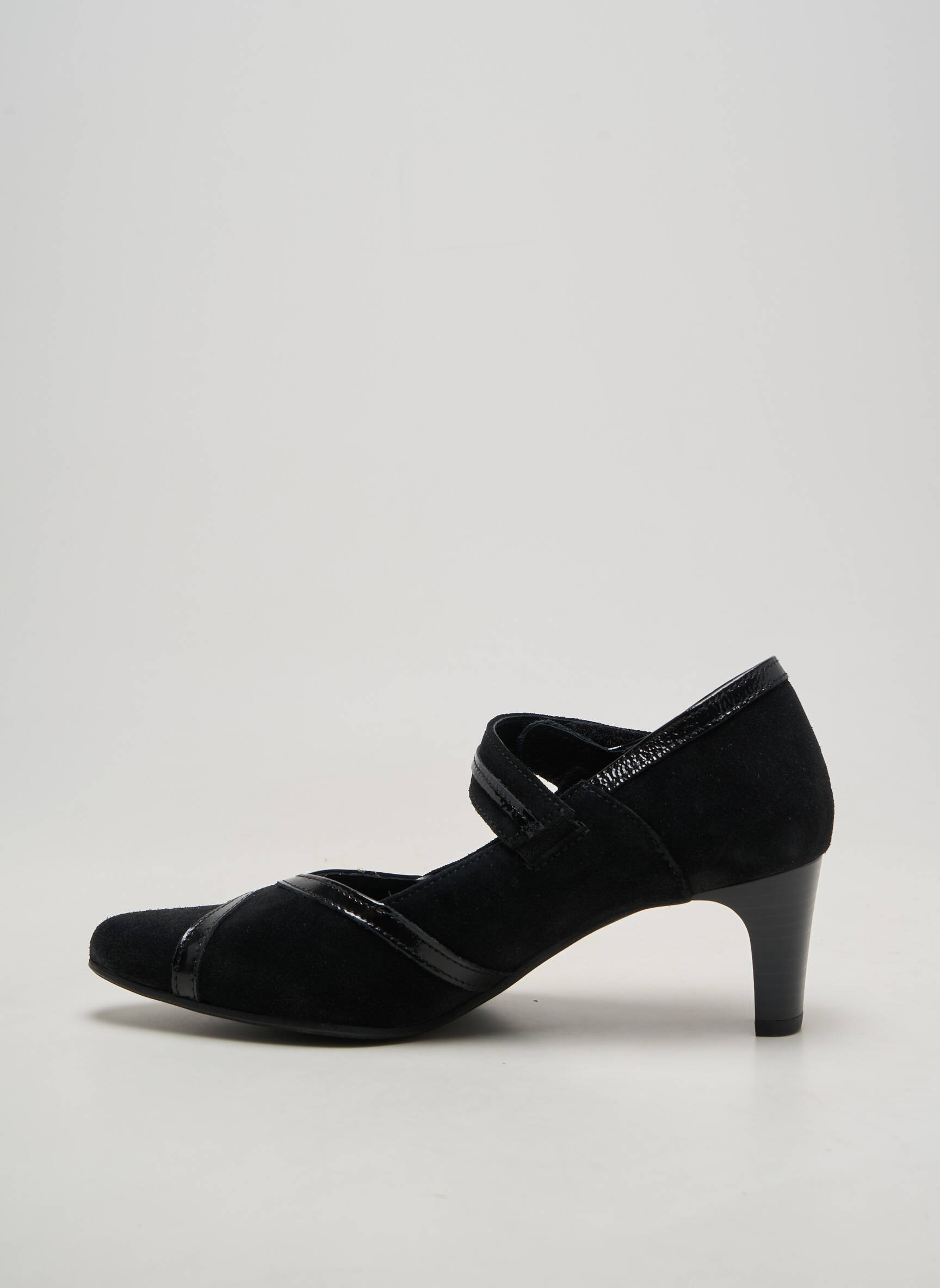 Escarpins nubuck talon de 4 à 6cm noir GEO-REINO femme