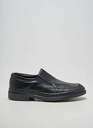 Mocassins fermeture elastique bout rond noir EDITO homme