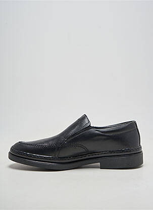 Mocassins fermeture elastique bout rond noir EDITO homme
